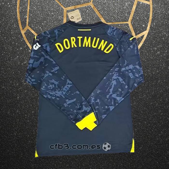 Camiseta Borussia Dortmund Segunda Manga Larga 23-24